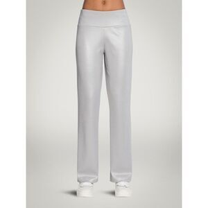 NWT Wolford Wet Look Trousers Pants Silver M-L
